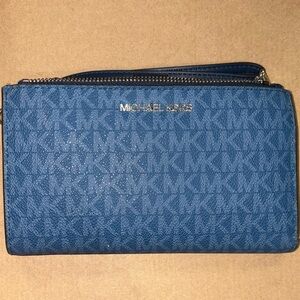 Michael Kors Denim Blue Logo Wallet